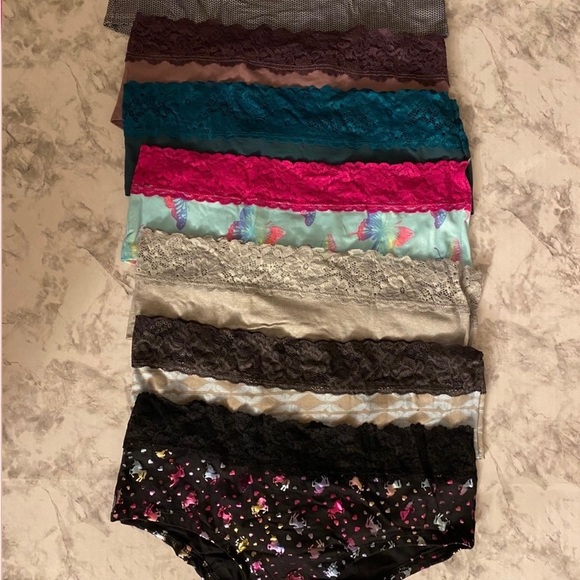 New Victoria's Secret Hiphugger Hipster All Over Lace Panty Box Lot Of 7 - Picture 13 of 16